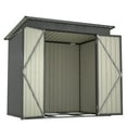 thumbnail image 5 of 6 x 4 ft Outdoor Storage Shed, All Weather Tool Shed for Garden, Backyard, Lawn, Black, 5 of 9
