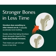 AlgaeCal Strontium Boost - Clinically Supported to Increase Bone Density in 6 months when paired with AlgaeCal Plus, Strontium Citrate, 1-Month Supply