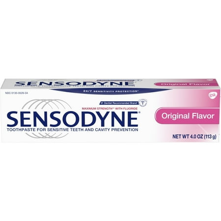 Sensodyne Original Fluoride Toothpaste for Sensitive Teeth, 4 ounces (310158077046)