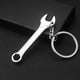 thumbnail image 2 of Llave ajustable, llavero de metal, regla, tornillo de banco, llavero dentado para coche, herramienta colgante, accesorios para llaves, grabado, 2 of 6