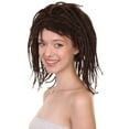 thumbnail image 5 of HPO Adult Women's Deluxe Short Dreadlock Synthetic Fiber Wig, Black, 5 of 11