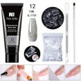 thumbnail image 1 of EARKITY Poly Nail Extension Gel Kit-Poly Nails Gel Kit Nude Clear Jelly Pink All In One Kit Builder Glue Gel with Nail Lamp Base Top Coat Set Nail Forms French Manicure Ideal Gifts, Clearance Sales, 1 of 1