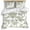 White, variant on Sage Green Flower Bedding 3 Piece Duvet Cover Set Queen Size, Vintage Country Rose Leaf Floral Soft Microfiber Comforter Cover with Zipper Closure & Pillowcases, Wrinkle & FadeResistant Quilt Cover