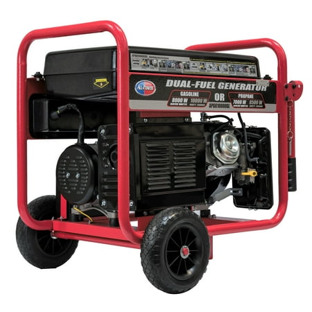 All Power 10000 Watt Dual Fuel Generator APGG10000GL, 10000W Gas/Propane Portable Generator with Electric Start, EPA