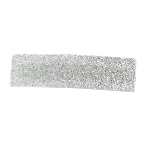 Unique Bargains 1 Pc Grace Square Hair Clips Hairdo Clip for Women 3.46"x0.94"x0.71" Silver Tone