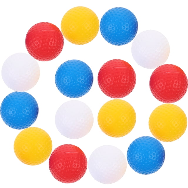 CRAFTHROU Driving Range Golf Balls 15 Pro Titanium Silver Golf Practice Balls 1Pack