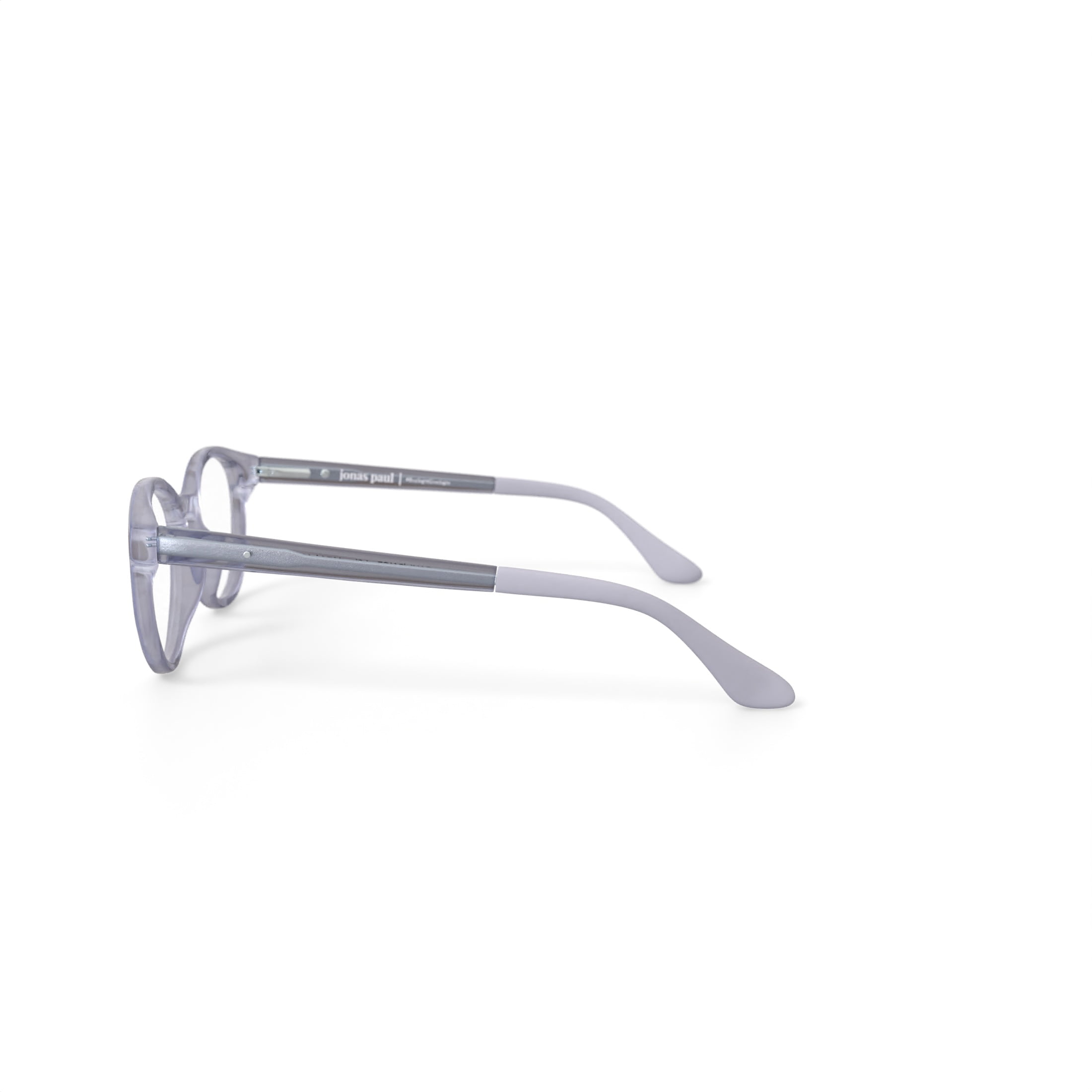 Jonas Paul Youth Paul/Paige Round Prescription Eyeglasses with Case, Clear