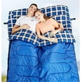 thumbnail image 5 of Outdoor Double Sleeping Bag Splicable Envelope Spring and Autumn Camping Hiking Portable Cotton Sleeping Bags 2.2m*1.45m, 5 of 7