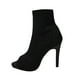 thumbnail image 2 of Calcetines de tacón alto para mujer, cómodos, sexys, de punto, con punta abierta, boca de pez, botas, sandalias Wmkox8yii hfjk1832, 2 of 4