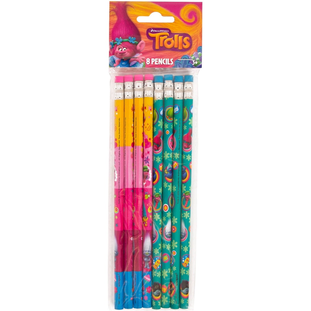 Trolls Pencils 8ct Walmart Walmart