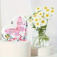 thumbnail image 3 of Acrylic Butterfly with 5 Inspirational Bible Verses (Psalms 23:1-2 Peter 5:7 Jeremiah 31:3 Matthew 28:7) Pink Floral Religious Desk Decor for Indoor/Outdoor Use Ideal Birthday Gift Inspirational, 3 of 5
