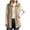 Khaki, variant on Maqroz Womens Outerwear Vests Collared Sleeveless Cardigans Button Down Long Jackets Loose Solid Corduroy Tops for Casual and Office