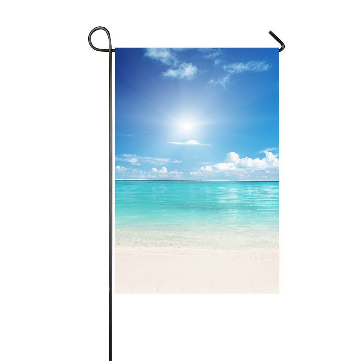 GCKG Tropical Beach Durable Fashion Outdoor Yard Flag Garden Flag