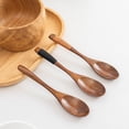 thumbnail image 4 of Handcrafted Natural Wooden Spoon 7.2 Inch Sturdy Kitchen Utensil for Cooking and Serving, 4 of 8