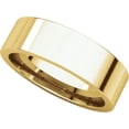 thumbnail image 5 of 6mm Flat Comfort Fit Band in 18k Yellow Gold - Size 9.5, 5 of 9