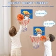 thumbnail image 2 of CYFIE Toddler Basketball Hoop with Suction Cup Bathtub Toy Set, 3-Ball Play Set, 2 of 7