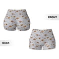 thumbnail image 5 of Lsque Bee Pattern High Waisted Biker Shorts for Women-Tummy Control Fitness Athletic Workout Running Yoga Gym Shorts,Moisture-Wicking-X-Large, 5 of 9