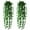 Green, variant on 2X Chlorophytum Comosum Clearance! Nomeni Artificial Hanging Basket Pot Vine Trailing Indoor Home Vine Wall Display Window Decoration Hanging, Fake Flowers Promotion Sale! Green
