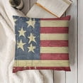 thumbnail image 3 of YINGXI  4th of July Patriotic Independence Throw Pillow Cover,Memorial Day Stripes America Flag Stars Decor Cushion Case for Sofa Couch 22x22in, 3 of 5