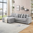thumbnail image 3 of 111" Sofa for Living Room Cloud Sectional Couch with Reversible Chaise, 3 of 8