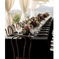 thumbnail image 2 of Polyester Rectangular Table Cloth for 8+ Foot Table That Seats 8-10 Person. Nappe de Table rectangulaire. Ideal for Banquet, Wedding and Events (Black, 90'' x 132'')., 2 of 10