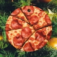 thumbnail image 6 of Ceramics Ornaments Funny Realistic Food Christmas Decoration Keepsake Ornament Pepperoni Pizza Keepsake Funny Christmas Hanging Tree Decor Ornament for Woman Friend Birthday, 6 of 8