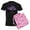 With Pink Camo Pant, variant on CafePress - A Fairy And A Dark Wolf Pajamas - Men's Dark Loose Fit Cotton Pajama Set