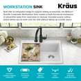 thumbnail image 4 of KRAUS Bellucci 28 Granite Composite WorkstationDrop-In Top MountSingle Bowl Kitchen Sink in White with Accessories, 4 of 17