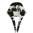 thumbnail image 3 of Kdxio Cute Goat Baby Pattern Turban Hat for Women Men Comfortable Adjustable Cleaning Working Cap with Sweatband, 3 of 8