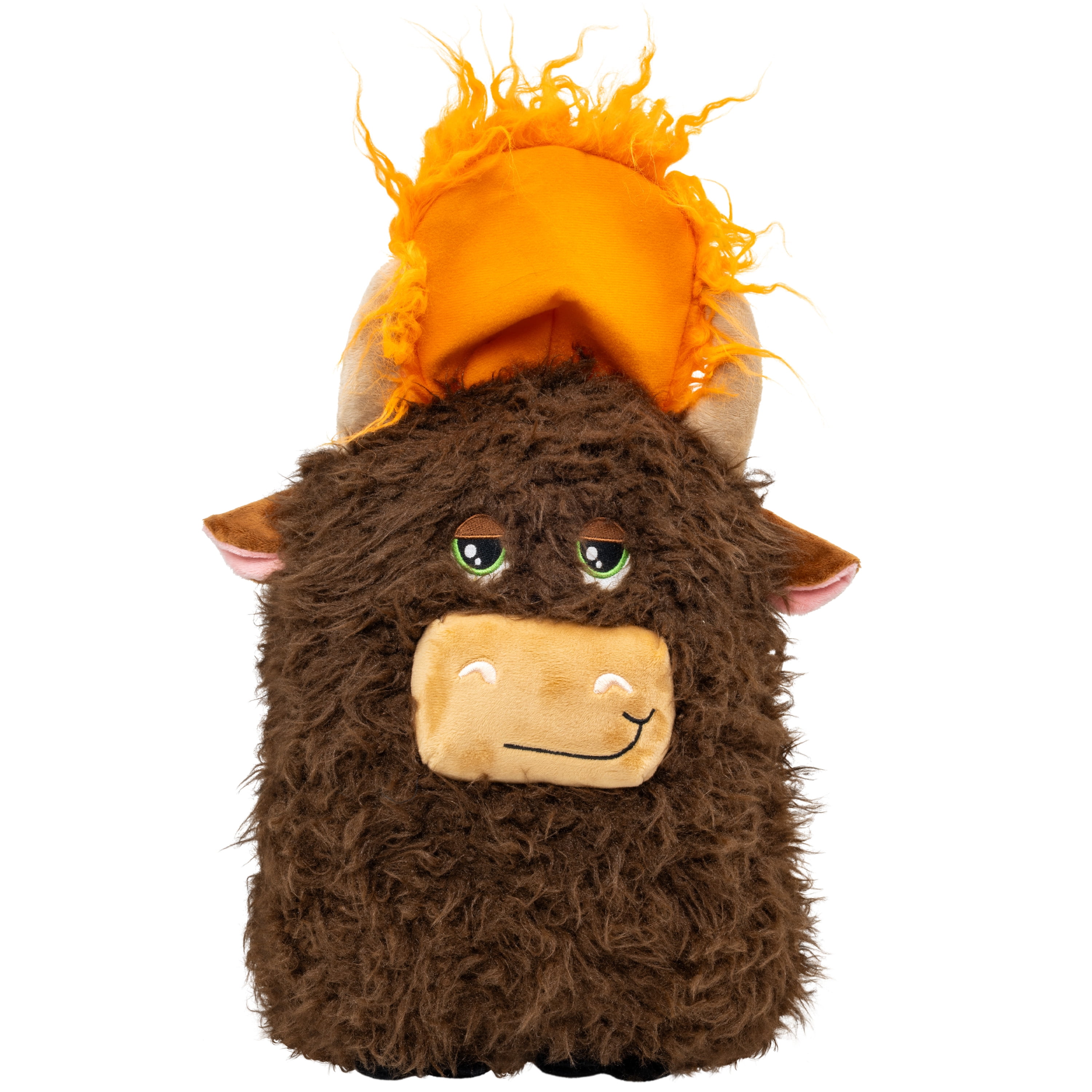 KONG® Comfort Squeaker Dog Toy, Highland Cow, Jumbo Extra Large