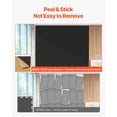 thumbnail image 3 of KFFKFF Set of 5 Sound Absorbing Panels, Adhesive Backed, Dimensions 47.2 x 23.6 x 0.4 inches, Foam Panels for Noise Reduction, Composed of Dense Polyester Fiber, Suitable for House, Recording Studio, 3 of 9