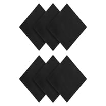 Uxcell 6 Pcs 6x6x1/4 Inches Adhesive Foam Padding Closed-cell Foam Sheet, Black