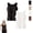 Black + White, variant on Built in Comfort Bra Tanktop - Tank Top with Built in Bra, U Neck Shapewear Tank Tops for Women, Soft Stretch Breathable
