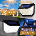 thumbnail image 5 of Kasonic Outdoor Solar Security Lights 4 Pack, 122 LEDs Motion Sensor Wall Lamps, Ultra Bright 300° Wide Angle Cool White for Patio Garden Fence, 5 of 8