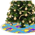 thumbnail image 3 of GZHJMY Abstract Geometric Design Christmas Tree Skirt 30/36/48 Inches for Indoor Outdoor Holiday Party Office Store Cupboard Decoration, 3 of 5