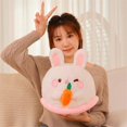 thumbnail image 5 of Planet Shape Animal Throw Pillows Rabbit Stuffed Throw Pillows Gift for Girl Women Lover Girlfriend 30cm Piglet, 5 of 5