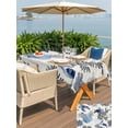 thumbnail image 5 of Outdoor Tablecloth with Umbrella Hole for Patio/Picnic/Party/Camping, Navy Blue Sea Turtle Coastal Waterproof Table Cloth Rectangle Table Cover Washable, Beach Black Coral Nautical Rustic (52"x 70"), 5 of 8