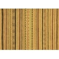 thumbnail image 1 of Ahgly Company Indoor Rectangle Abstract Brown Modern Area Rugs, 2' x 4', 1 of 4