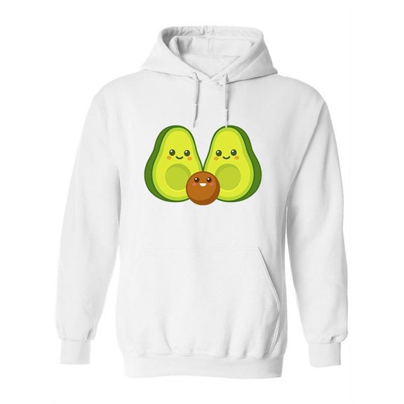 Halves Of Avocado With Baby Seed Hoodie Women -Image by Shutterstock, Female x-Large