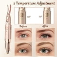 thumbnail image 4 of JUUTREN Heated Eyelash Curler & Eyebrow Trimmer 2-in-1, Electric Eyelash Curler with Dual Temperature 60℃/70℃, 20s Fast Heating, USB Rechargeable, Portable for Travel & Home Use, 4 of 8