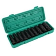 10Pcs Hex Socket Set Combination Tool Steel for Electric Wrench with