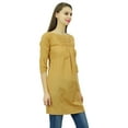 thumbnail image 4 of Phagun Womens Cotton Tunic 3/4 Sleeves Short Kurti Casual Summer Blouse, 4 of 8