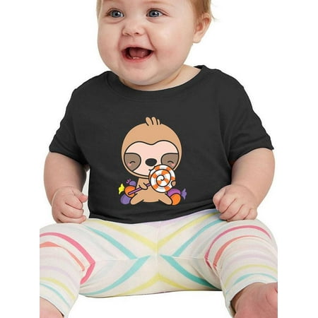 

Cartoon Sloth W Candy T-Shirt Infant -Image by Shutterstock 6 Months