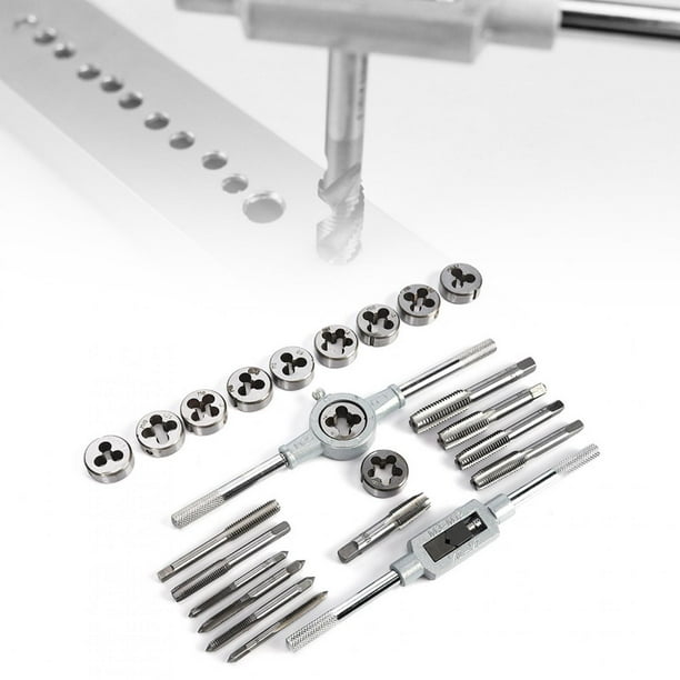 Tap And Die Set Industrial Tool 24Pcs Rethread Tap And Die Tool Hand Tapping Tools For Process Stainless Steel Cast Iron