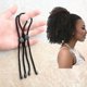 thumbnail image 4 of Adjustable Hair Tie for Thick Natural Hair - 5 Piece Set for Afro Puff, Ponytail, Hair Buns, High Puff, 4 of 5