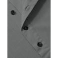 thumbnail image 3 of sogami Men's Henley Collar Short Sleeve Button Up Shirt Casual Linen Shirt, 3 of 8