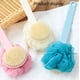 thumbnail image 4 of 2 cepillos de baño con mango largo para frotar la espalda, cepillo de baño con forma de flor para adultos, cepillo de baño de pelo suave, 4 of 6