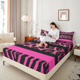 thumbnail image 4 of Feelyou Zebra Cheetah Print Queen Sheet Sets, Modern Fashion Teen Bed Set, 4 Pieces, 4 of 7