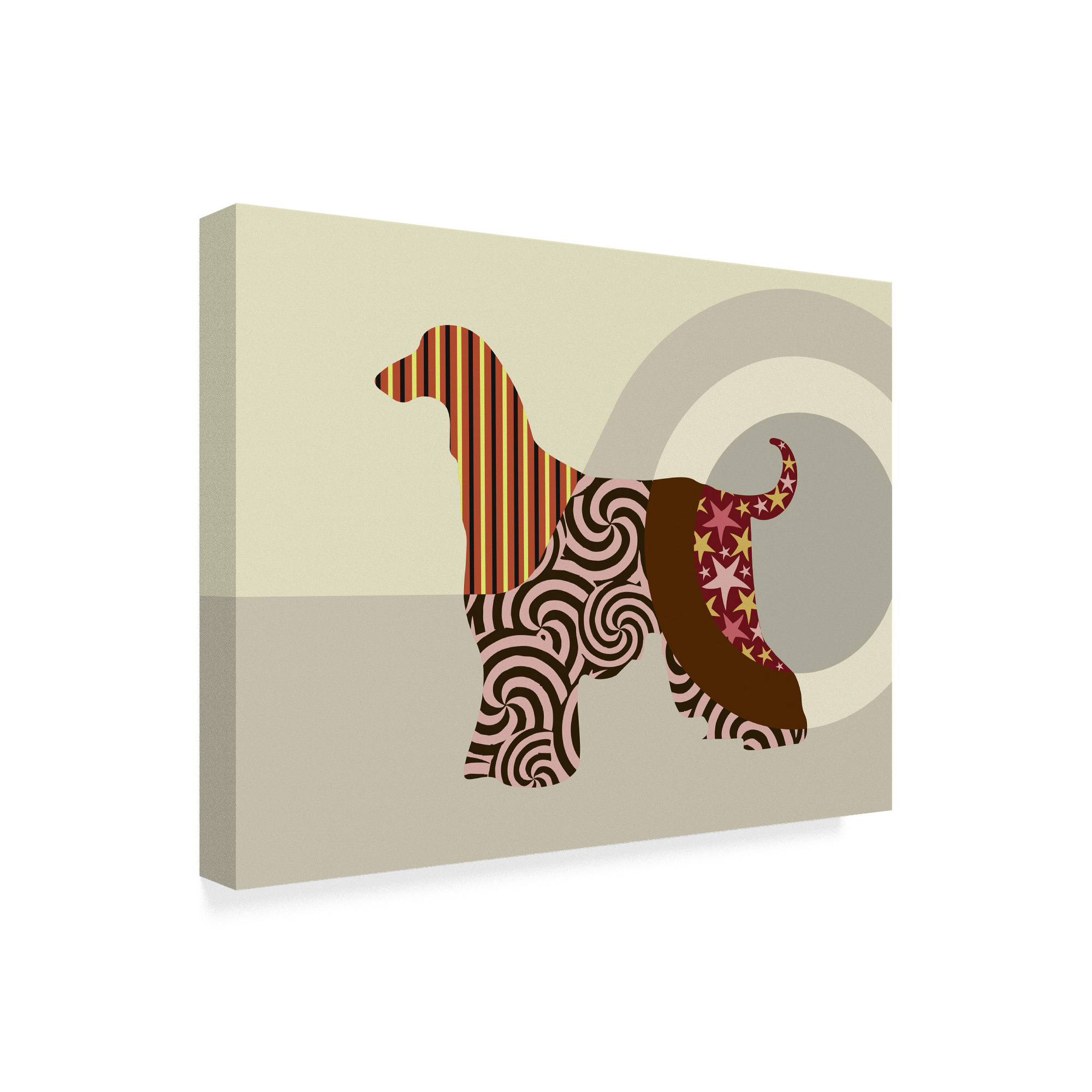 Trademark Fine Art 'Afghan Hound Dog' Canvas Art by Lanre Adefioye