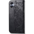 thumbnail image 3 of Wallet Phone Case for Samsung Galaxy A04e,3D Butterfly Pattern PU Leather Flip Kickstand Case with Magnetic Clasp and Cash Card Slots Holster for Galaxy A04e, HZD Black, 3 of 18